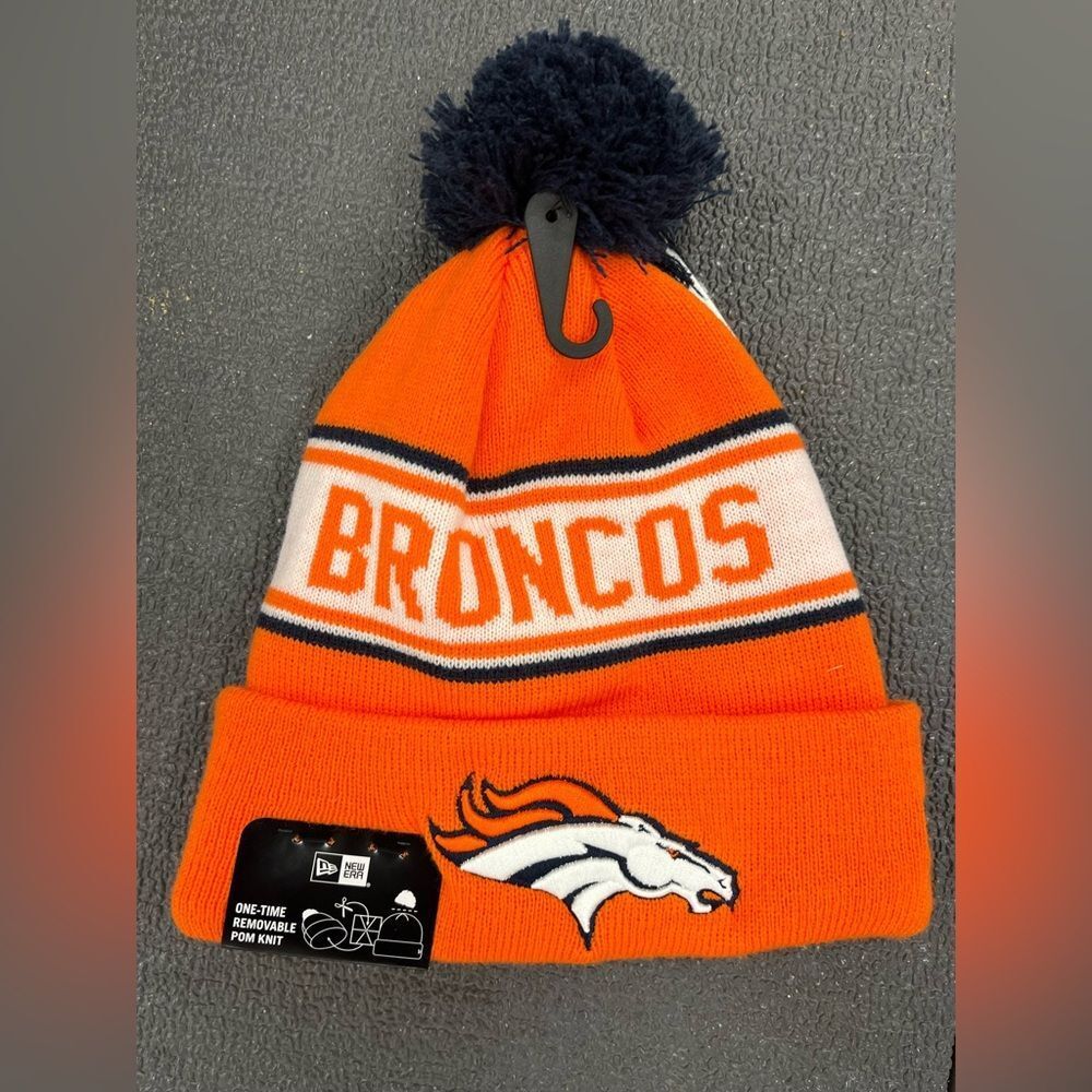 New Vintage Style Denver Broncos Orange Crush Snowboard Ski Knit Beanie Cap Hat